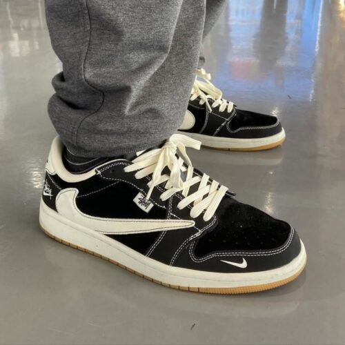 On-foot image of the Air Jordan 1 Low