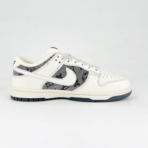 Nike SB Dunk Low X Louis Vuitton Grey White - Image 3