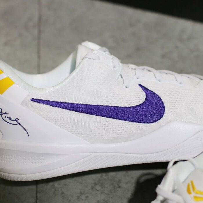 NIKE KOBE 8 PROTRO LAKERS HOME WHITE HF9550 100 - Image 5