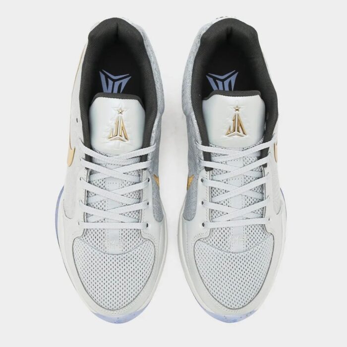 NIKE JA MORANT 2 CHRISTMAS LIGHT SILVER AND IRON GREY FV6070 002 - Image 4