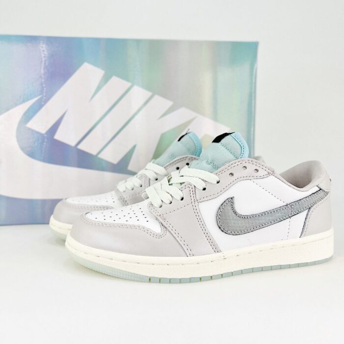 NIKE AIR JORDAN 1 LOW LUNAR NEW YEAR SUMMIT WHITE PHOTON DUST BARELY GREEN HF3144 100 - Image 2