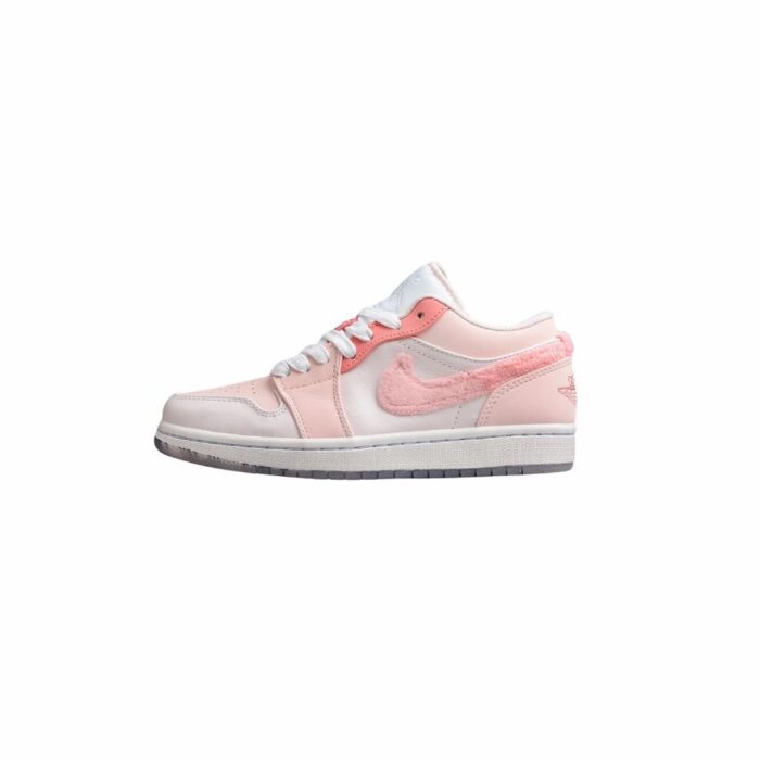 NIKE AIR JORDAN 1 LOW SE MIGHTY SWOOSHERS PINK 553558 403 - Image 3