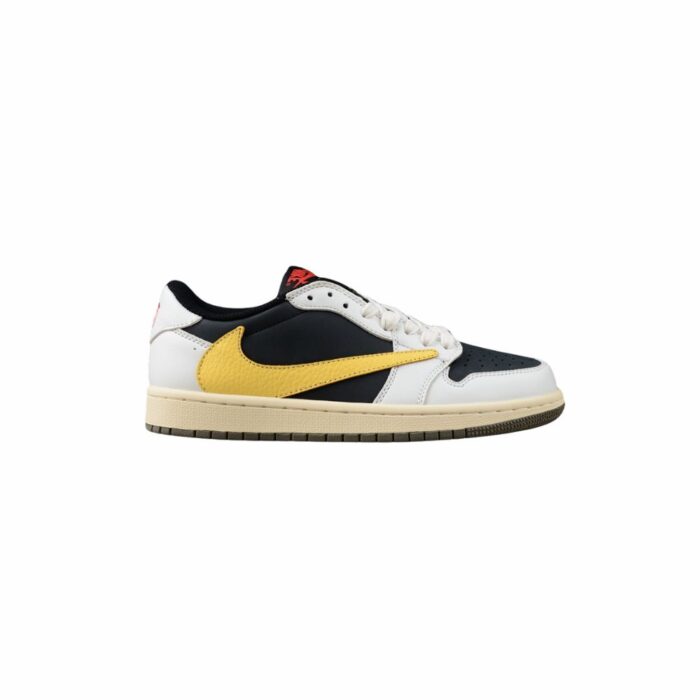 NIKE AIR JORDAN 1 LOW X TRAVIS SCOTT BLACK AND YELLOW DM7866 982 - Image 2