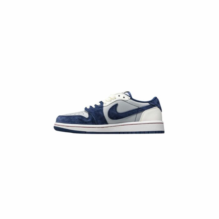 NIKE AIR JORDAN 1 LOW X TRAVIS SCOTT X UNDEFEATED NAVY GREY - Image 2