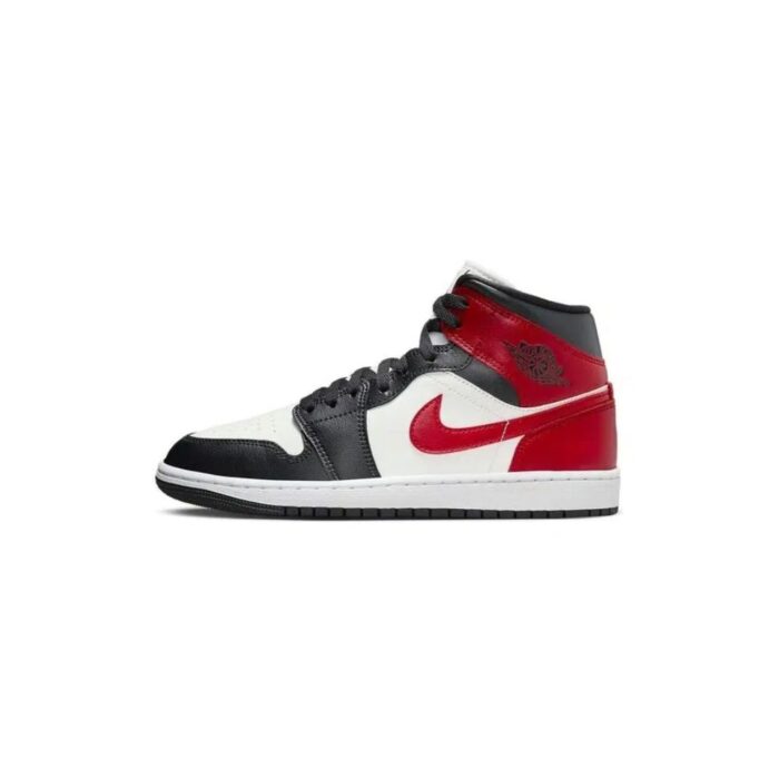 NIKE AIR JORDAN 1 MID BLACK TOE BQ6472 160 - Image 2