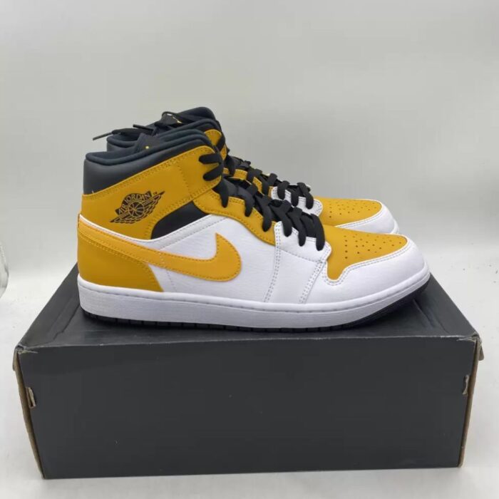 NIKE AIR JORDAN 1 MID UNIVERSITY GOLD 554724 170 - Image 2