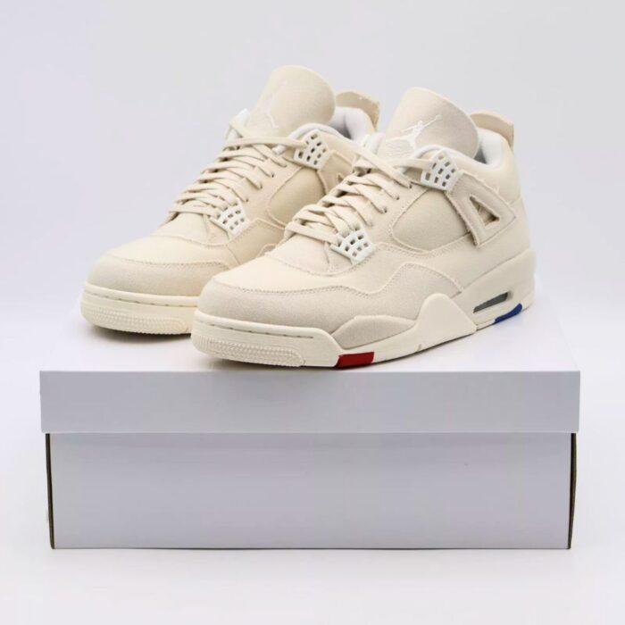 NIKE AIR JORDAN 4 RETRO BLANK CANVAS DQ4909 100 - Image 2