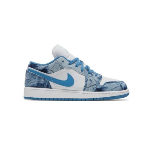 NIKE AIR JORDAN 1 LOW WASHED DENIM DM8947 100 - Image 2