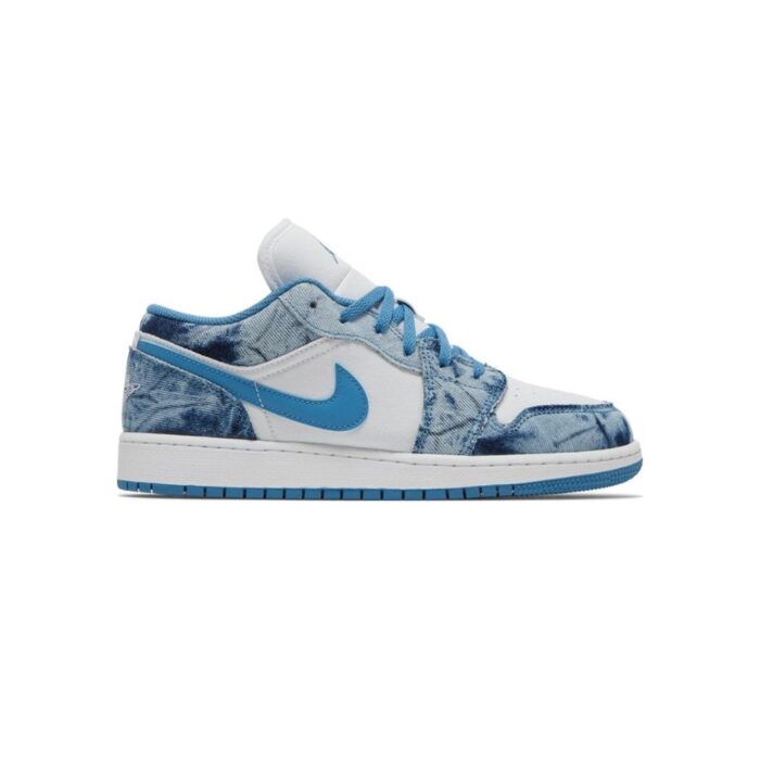 NIKE AIR JORDAN 1 LOW WASHED DENIM DM8947 100 - Image 2