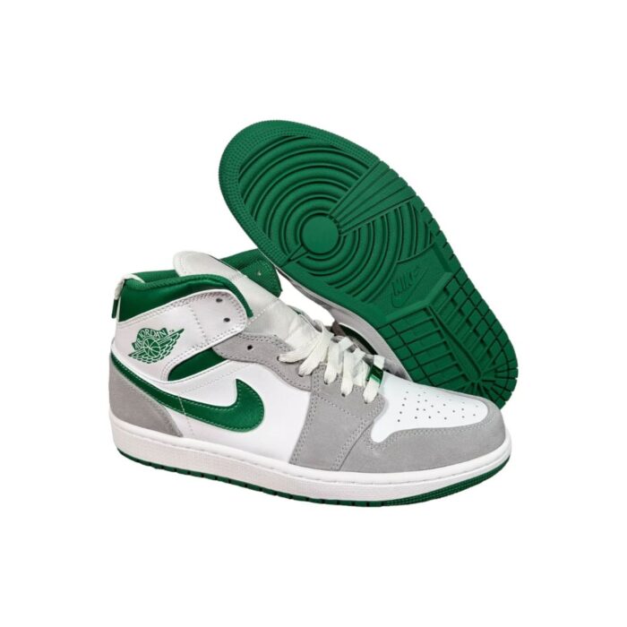 NIKE AIR JORDAN 1 MID SE GREY GREEN DC7294 103 - Image 2
