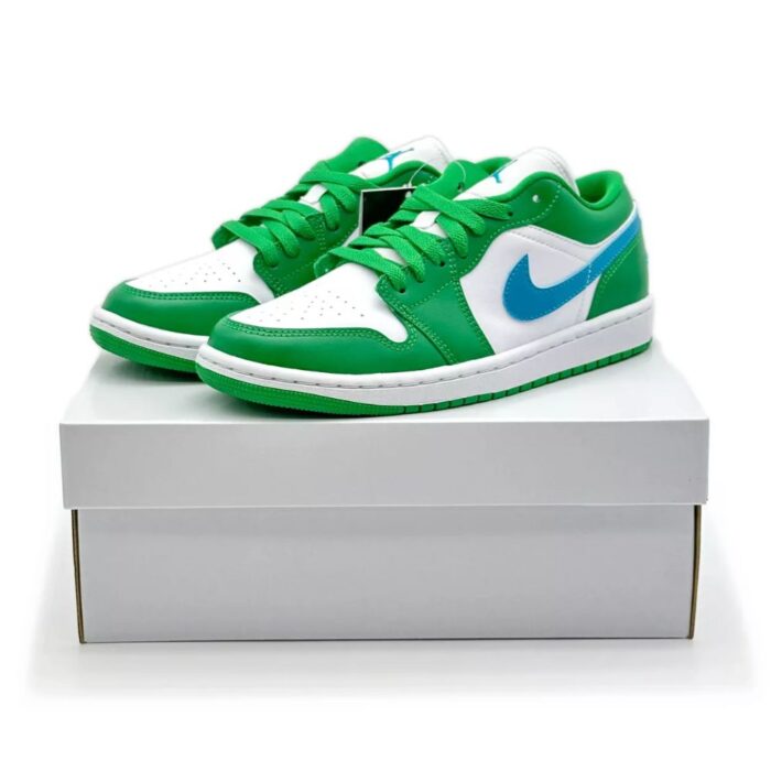 NIKE AIR JORDAN 1 LOW LUCKY GREEN DC0774 304 - Image 2