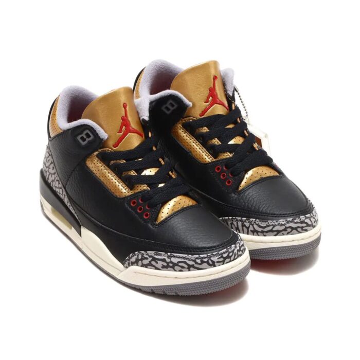 NIKE AIR JORDAN 3 BLACK GOLD CK9246 067 - Image 2