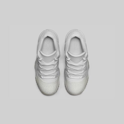 NIKE AIR JORDAN 11 RETRO LOW HEIRESS PURE PLATINUM GS 897331 100 - Image 4