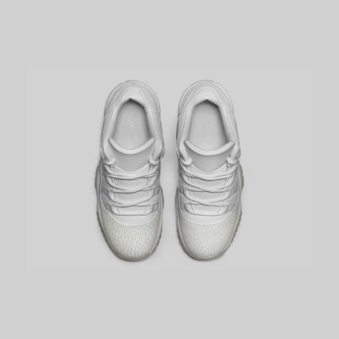 NIKE AIR JORDAN 11 RETRO LOW HEIRESS PURE PLATINUM GS 897331 100 - Image 4