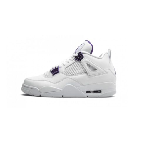 NIKE AIR JORDAN 4 RETRO METALLIC PURPLE GS 408452 115 - Image 3