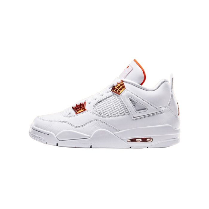NIKE AIR JORDAN 4 RETRO METALLIC ORANGE WHITE COURT ORANGE METALLIC SILVER CT8527 118 - Image 3