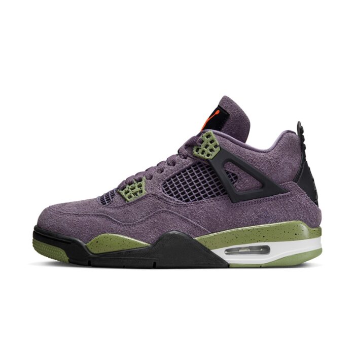 NIKE AIR JORDAN 4 CANYON PURPLE ANTHRACITE ALLIGATOR SAFETY ORANGE AQ9129 500 - Image 3