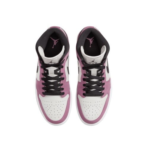 NIKE AIR JORDAN 1 MID SE LIGHT BERRY PINK WHITE BLACK DC7267 500 - Image 4