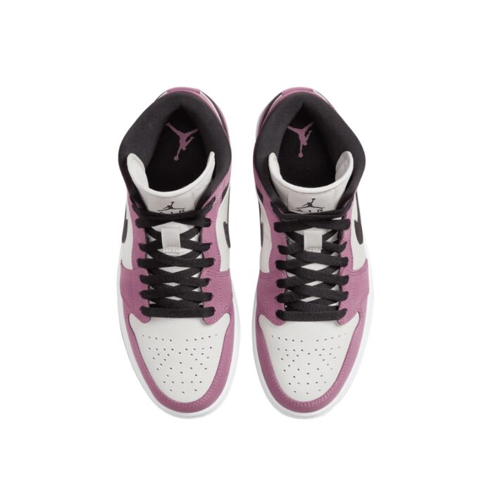 NIKE AIR JORDAN 1 MID SE LIGHT BERRY PINK WHITE BLACK DC7267 500 - Image 4