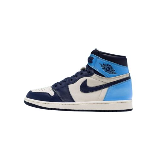 NIKE AIR JORDAN 1 RETRO HIGH OBSIDIAN UNC SAIL UNIVERSITY BLUE 555088 140 - Image 3