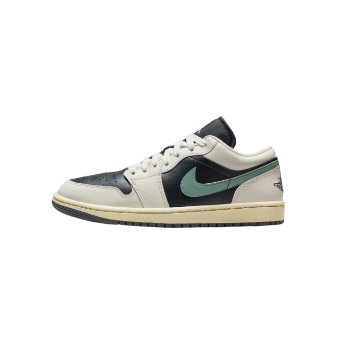 NIKE AIR JORDAN 1 LOW JADE SMOKE ANTHRACITE JADE SMOKE SAIL LEGEND SAND DC0774 001 - Image 3