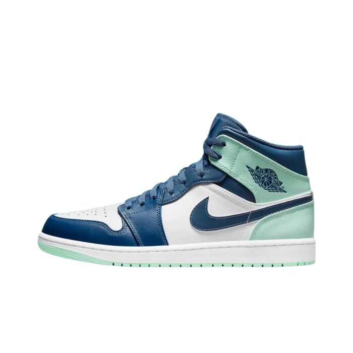 NIKE AIR JORDAN 1 MID BLUE MINT GREEN 554724 413 - Image 3
