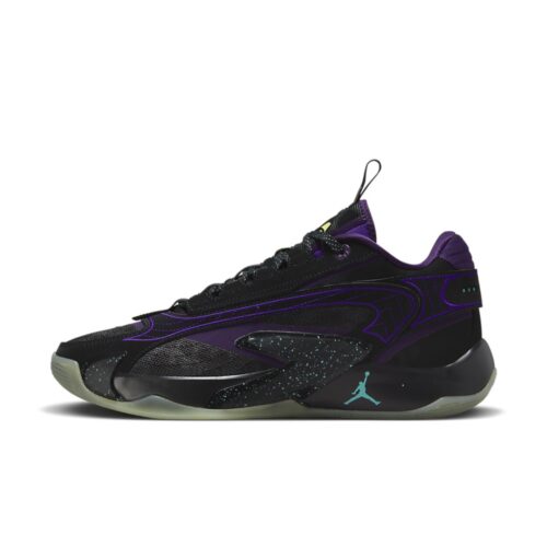 NIKE JORDAN LUKA SPACE HUNTER BLACK GLOW GRAND PURPLE AURORA GREEN PINK BLAST DX8733 001 - Image 3
