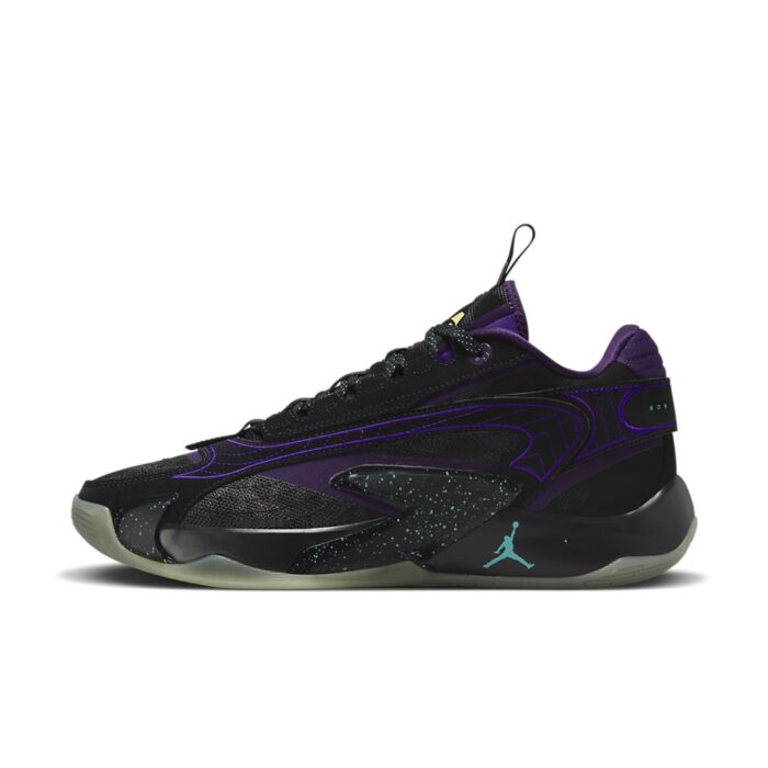 NIKE JORDAN LUKA SPACE HUNTER BLACK GLOW GRAND PURPLE AURORA GREEN PINK BLAST DX8733 001 - Image 3