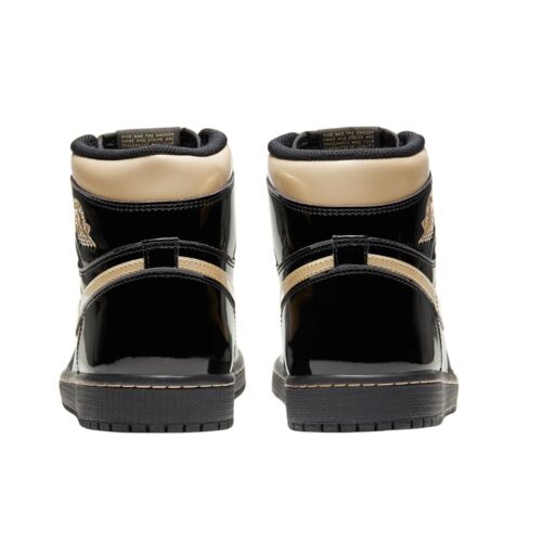 NIKE AIR JORDAN 1 RETRO HIGH OG BLACK GOLD 555088 032 - Image 5