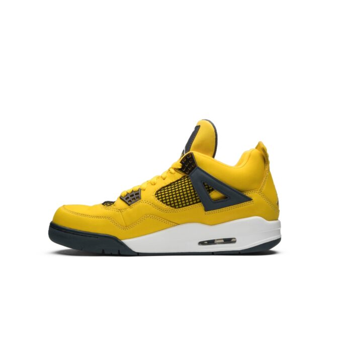 NIKE AIR JORDAN 4 RETRO LIGHTNING YELLOW BLACK 314254 702 - Image 3