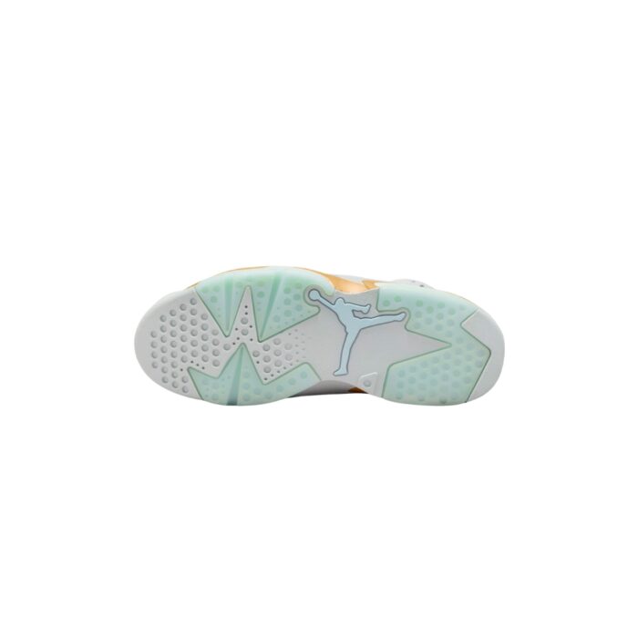 NIKE AIR JORDAN 6 RETRO CRAFT PARIS OLYMPICS PEARL PURE PLATINUM GLACIER BLUE MTLC GOLD COCONUT MILK DQ4914 074 - Image 6