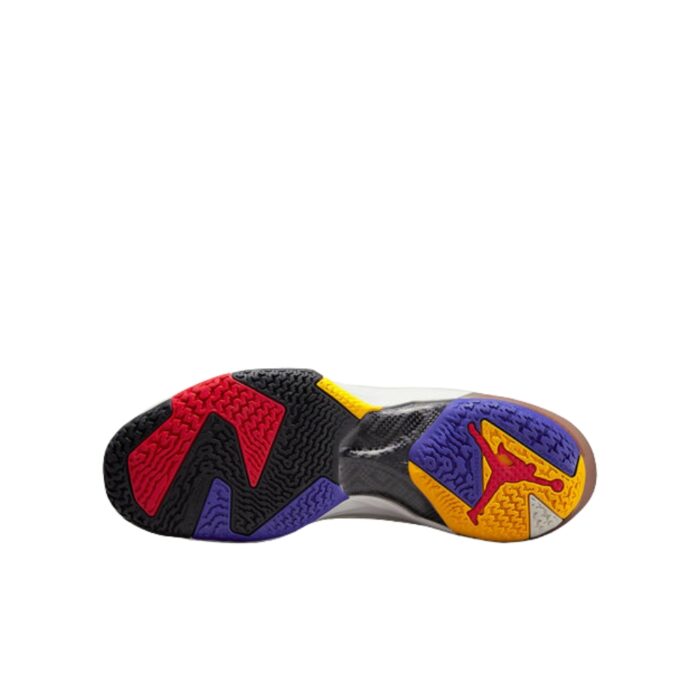 NIKE AIR JORDAN 37 PF BEYOND BORDERS LIGHT BONE FIRE RED BLACK DARK CONCORD DD6959 060 - Image 6