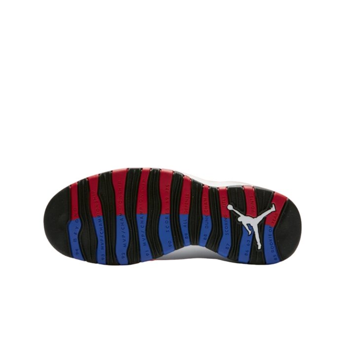 NIKE AIR JORDAN 10 RETRO RUSSEL WESTBROOK WHITE BLACK UNIVERSITY RED HYPER ROYAL 310805 160 - Image 6