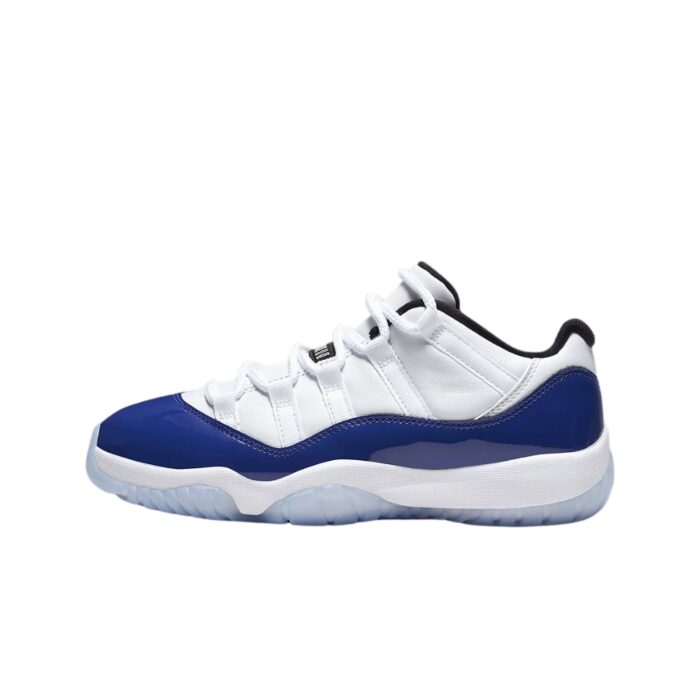 NIKE AIR JORDAN 11 RETRO LOW WHITE CONCORD SKETCH WHITE BLACK CONCORD AH7860 100 - Image 3