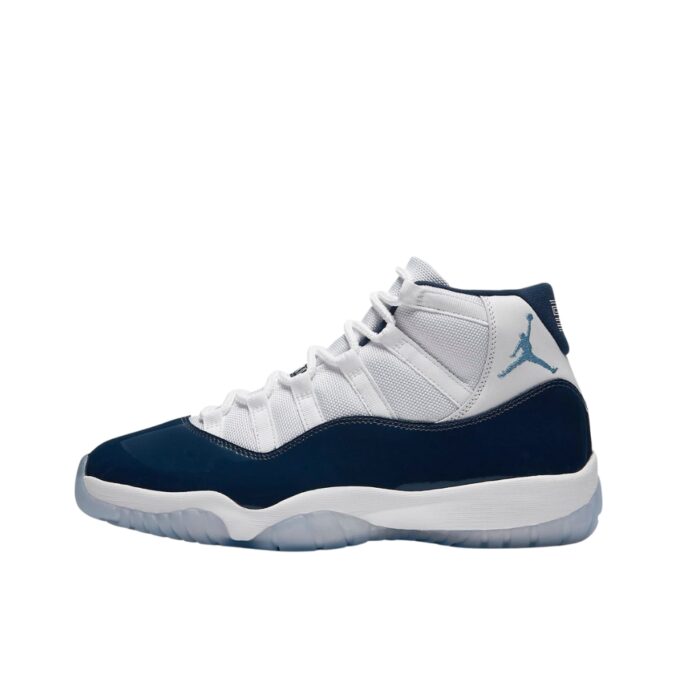 NIKE AIR JORDAN 11 RETRO UNC WIN LIKE 82 WHITE MIDNIGHT NAVY UNIVERSITY BLUE 378037 123 - Image 3