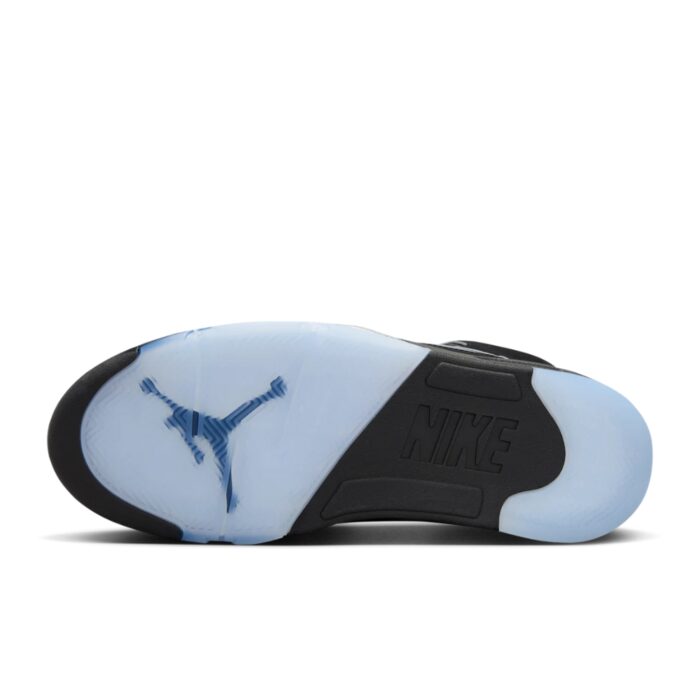 NIKE AIR JORDAN 5 REIMAGINED BLACK WHITE METALLIC SILVER FIRE RED HF3975 001 - Image 6