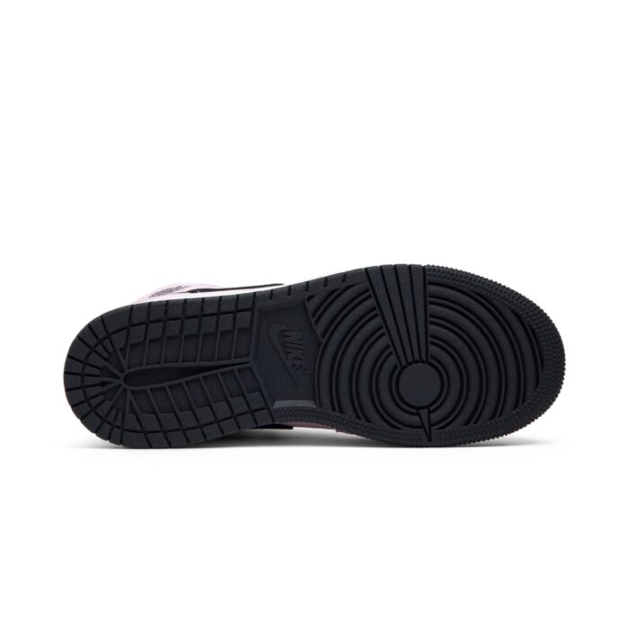 NIKE AIR JORDAN 1 MID PINK FOAM BLACK GS 555112 601 - Image 6