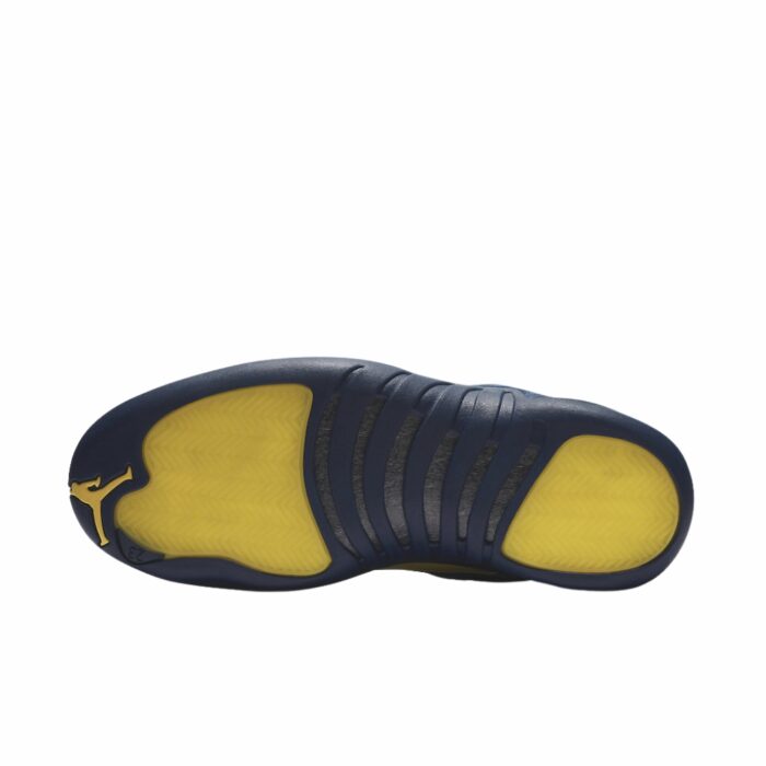 NIKE AIR JORDAN 12 RETRO MICHIGAN COLLEGE NAVY AMARILLO BQ3180 407 - Image 6
