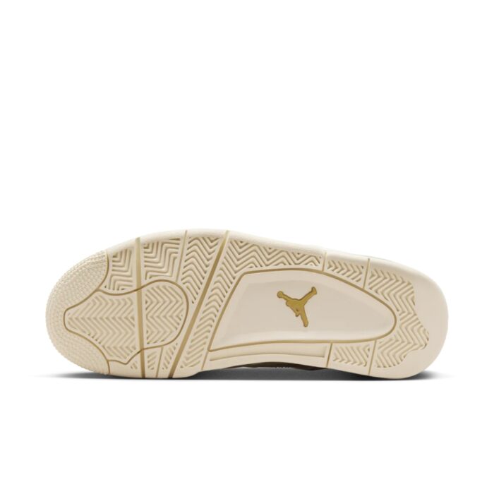 NIKE AIR JORDAN 4 SAIL LIGHT BONE METALLIC GOLD AQ9129 170 - Image 6