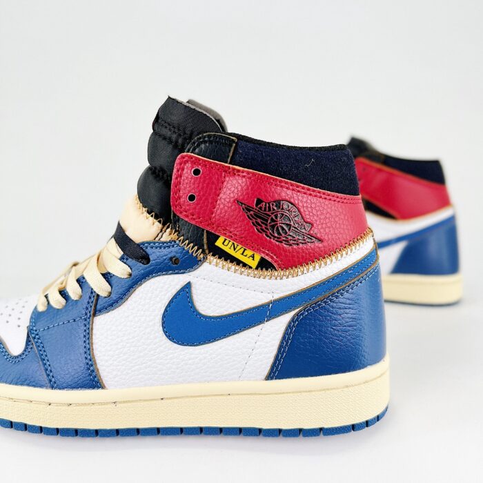 NIKE AIR JORDAN 1 RETRO HIGH UNION LA NRG STORM BLUE VARSITY RED BLACK BV1300 146 - Image 3