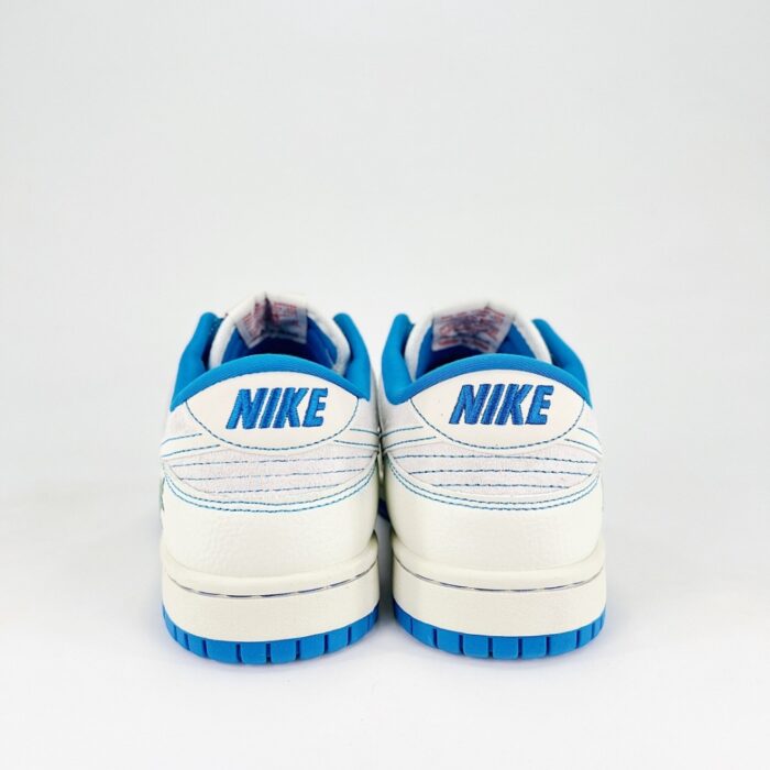 NIKE SB DUNK LOW WHITE BLUE STITCHING FORTUNE RED AG3702 857 - Image 5