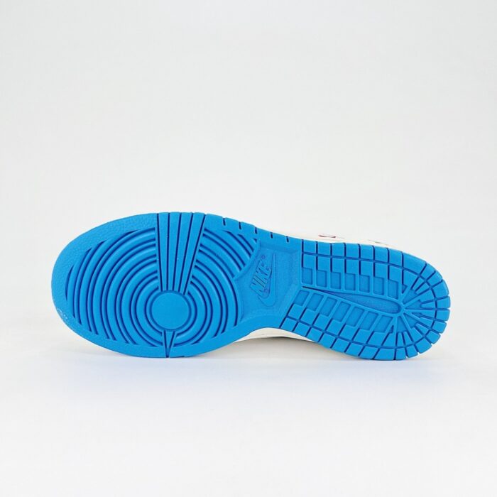 NIKE SB DUNK LOW WHITE BLUE STITCHING FORTUNE RED AG3702 857 - Image 6