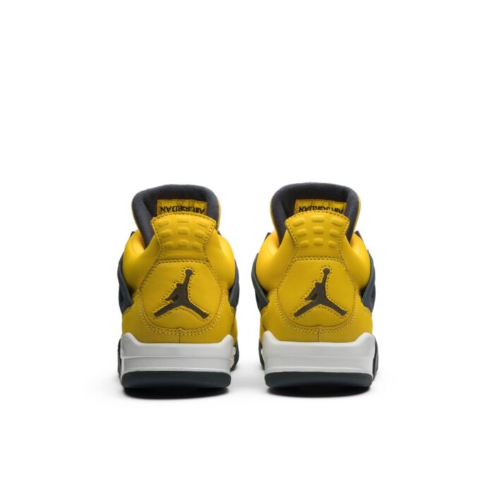 NIKE AIR JORDAN 4 RETRO LIGHTNING YELLOW BLACK 314254 702 - Image 4