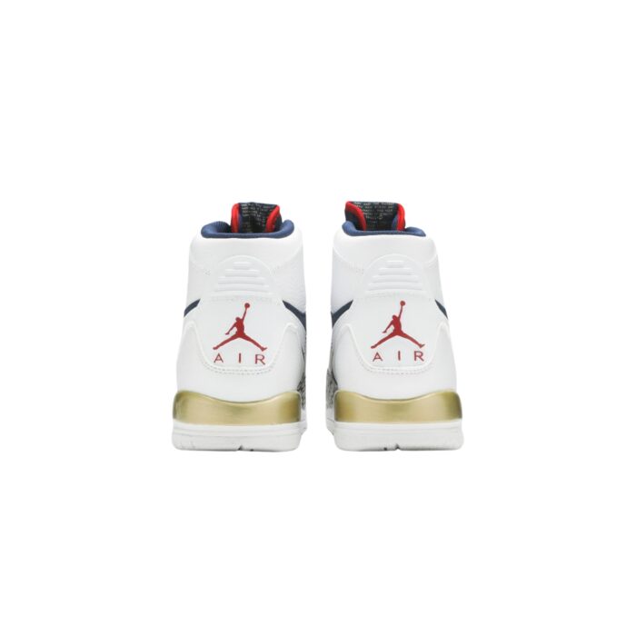 NIKE AIR JORDAN LEGACY 312 OLYMPIC WHITE RED BLUE AT4040 101 - Image 4