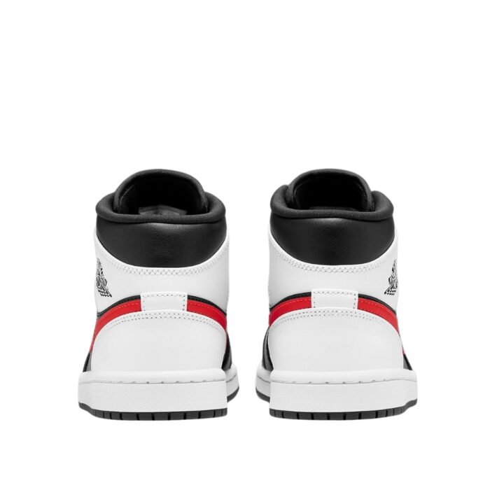 NIKE AIR JORDAN 1 MID BLACK CHILE RED WHITE 554724 075 - Image 5