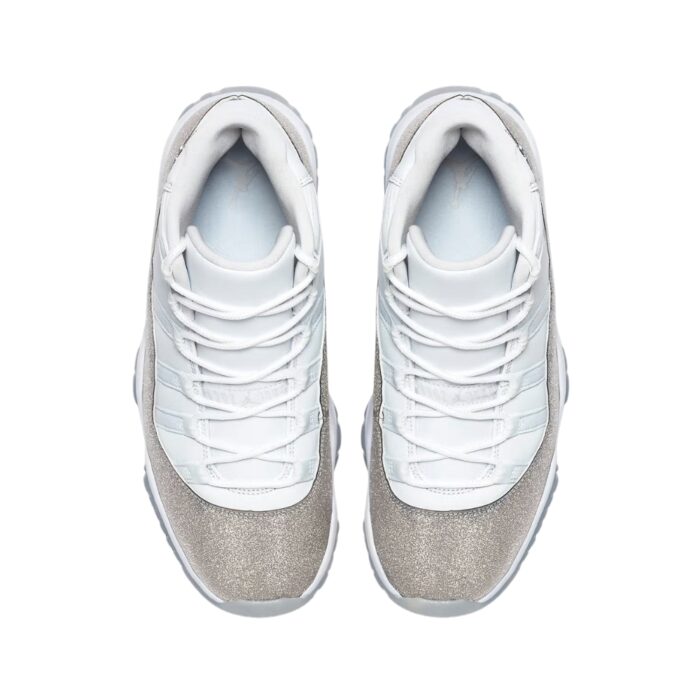 NIKE AIR JORDAN 11 RETRO WHITE METALLIC SILVER AR0715 100 - Image 4
