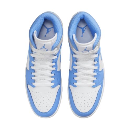 NIKE AIR JORDAN 1 MID UNIVERSITY BLUE WHITE DX9276 100 - Image 4