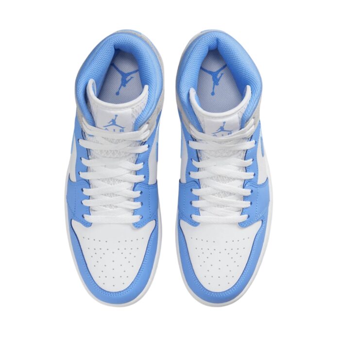 NIKE AIR JORDAN 1 MID UNIVERSITY BLUE WHITE DX9276 100 - Image 4