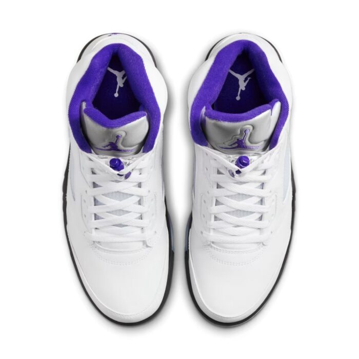 NIKE AIR JORDAN 5 CONCORD WHITE DARK CONCORD BLACK DD0587 141 - Image 4