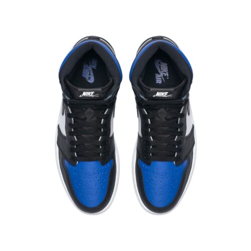 NIKE AIR JORDAN 1 RETRO HIGH BLACK GAME ROYAL BLACK WHITE 555088 041 - Image 4